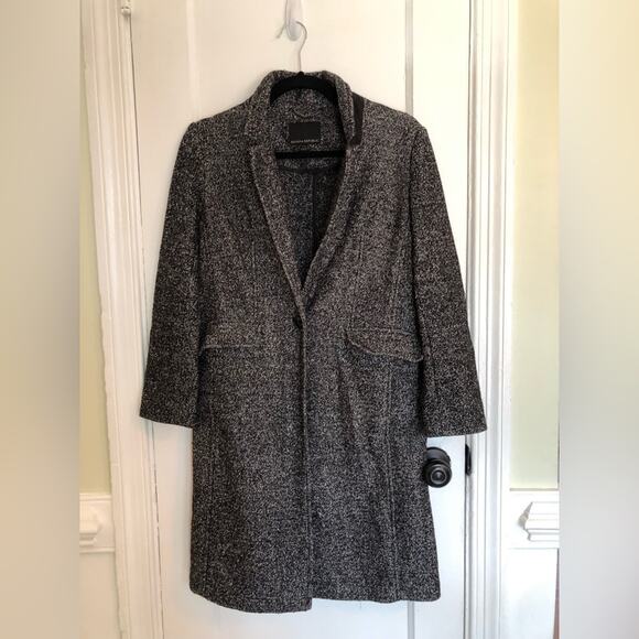 Banana Republic Grey Wool Blend Coat - Picture 1 of 7